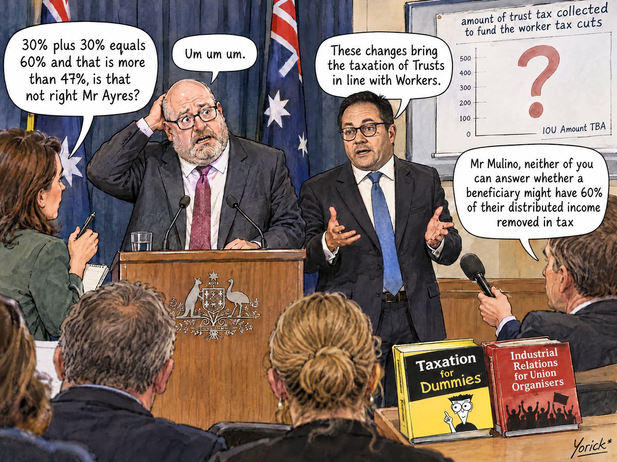 Yorick4868's tweet photo. Not an answer between them. #auspol https://t.co/FX7m9AWFO8