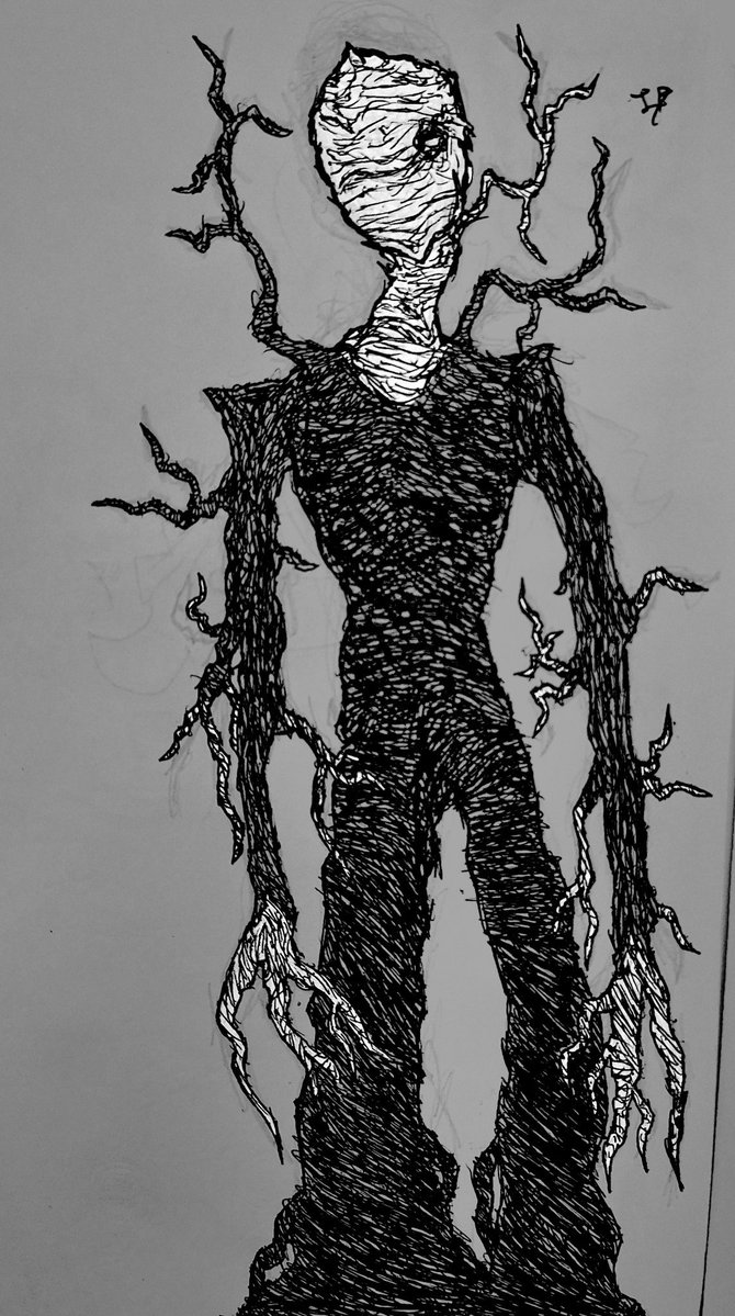 ItsLb_Again's tweet photo. Slenderman design repost beacuse of the #news https://t.co/KundtG9Qbp