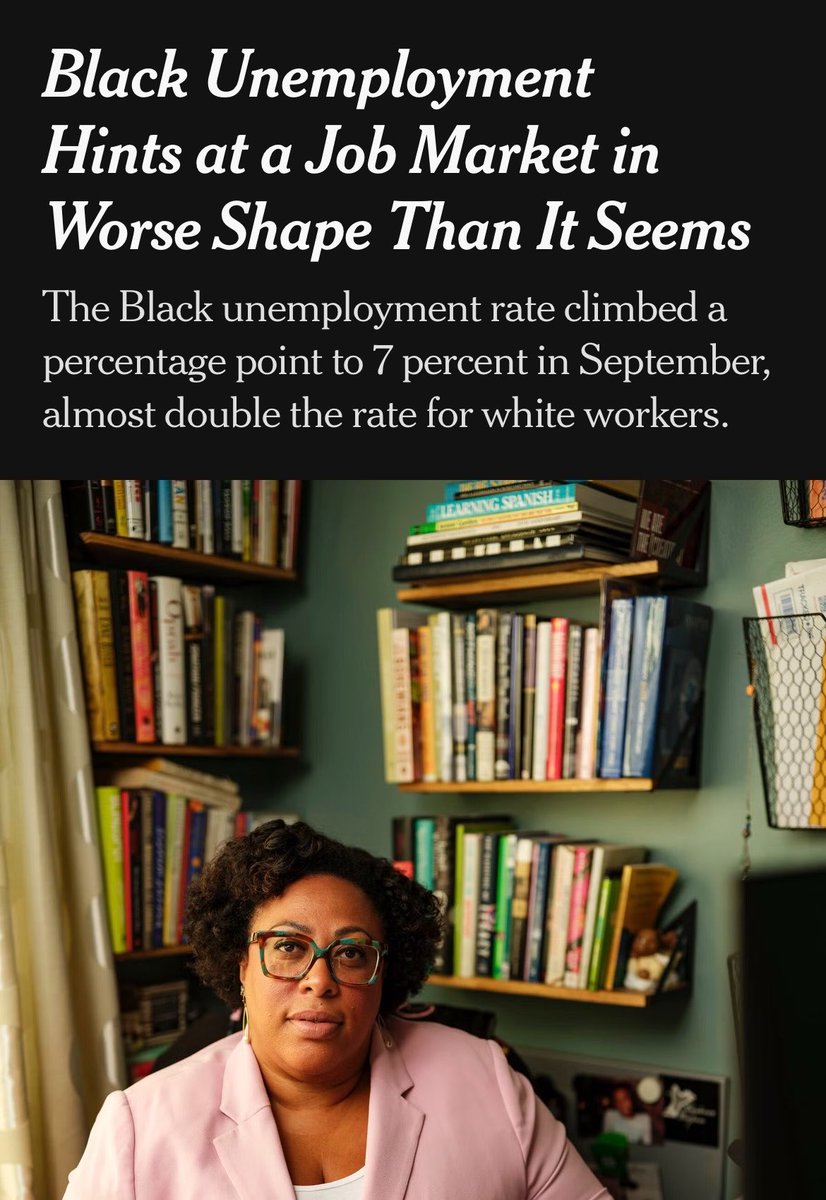 talmonsmith's tweet photo. Update from me: 'Black Unemployment Hints at a Job Market in Worse Shape Than It Seems'

was torn on this

reacting hastily to a 1month u3 spike is borderline irresponsible - but the vibe shift on Diversity in Corp. America + data on college edu Black women shows the pain is real https://t.co/cn60AgqaIt