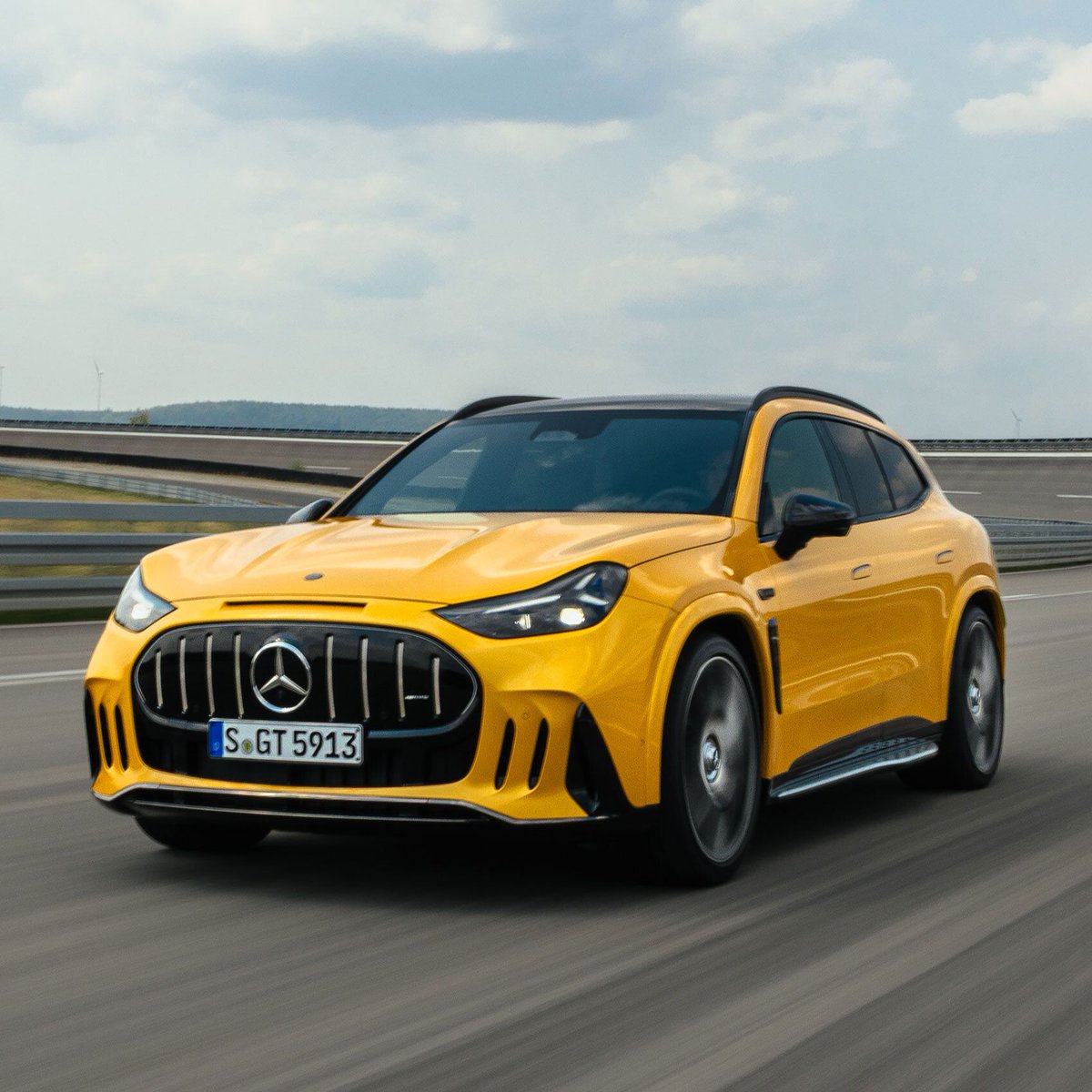 AutoExpress's tweet photo. The Porsche Cayenne’s worst nightmare has arrived. Meet the Mercedes-AMG GT SUV...>> https://t.co/x2f5K6GMcY https://t.co/iYOqbkkbQK
