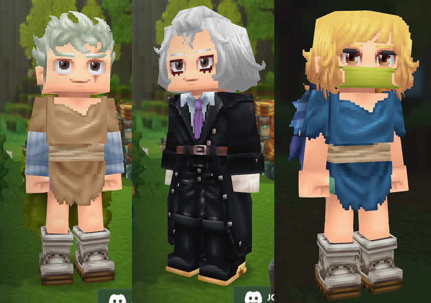 harubits_'s tweet photo. I made Senku, Xeno and Suika in Hytale! #Hytale #DrSTONE https://t.co/hKT0R4fhrY