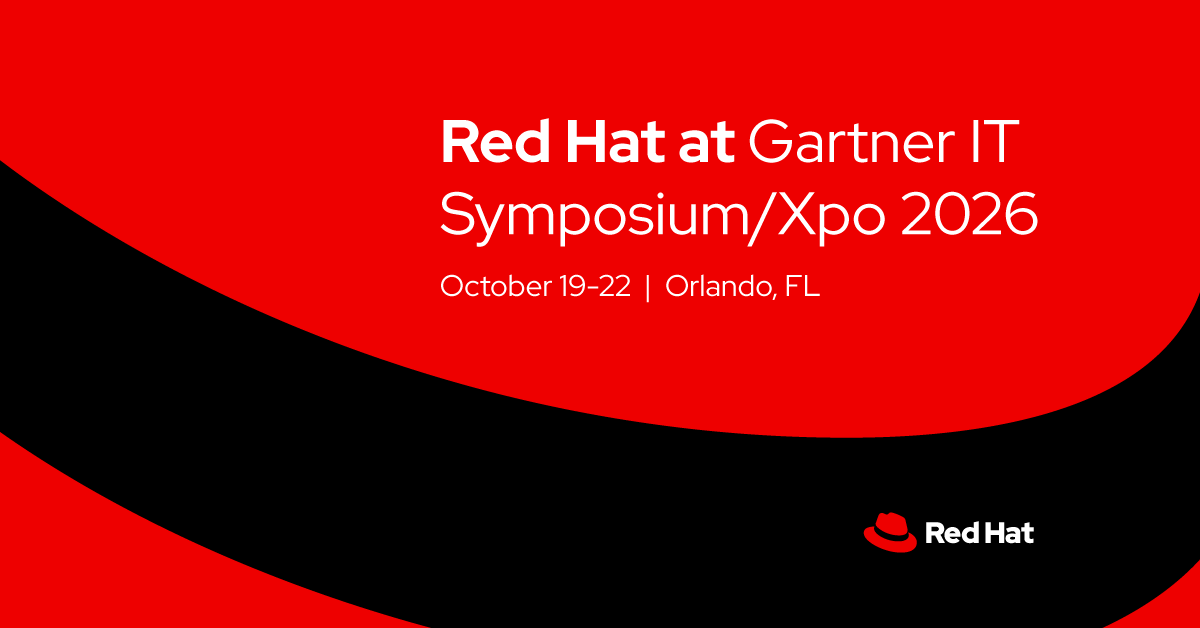 RedHatEvents's tweet photo. We're live at Gartner IT Symposium/Xpo!  ✨ Add our speaking sessions to your conference agneda, and stop by Booth #445 to continue the conversation and unlock some Red Hat swag 🔐
Learn more: https://t.co/hiARmXci6R https://t.co/dE8tauW3Hf