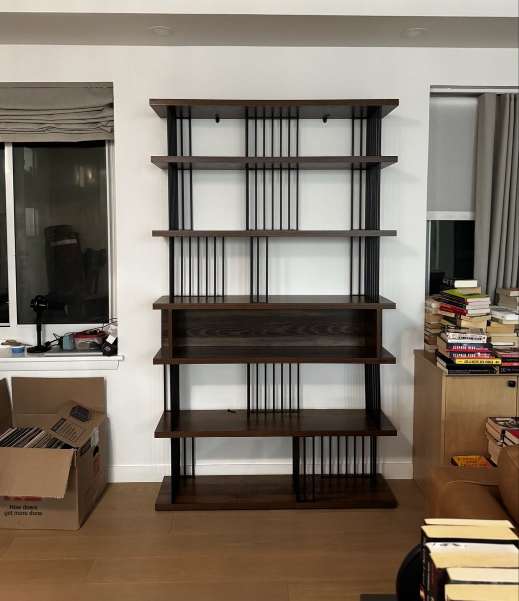 svershbow's tweet photo. At last, my big beautiful bookshelf arrived. https://t.co/G3zX1z4aAH