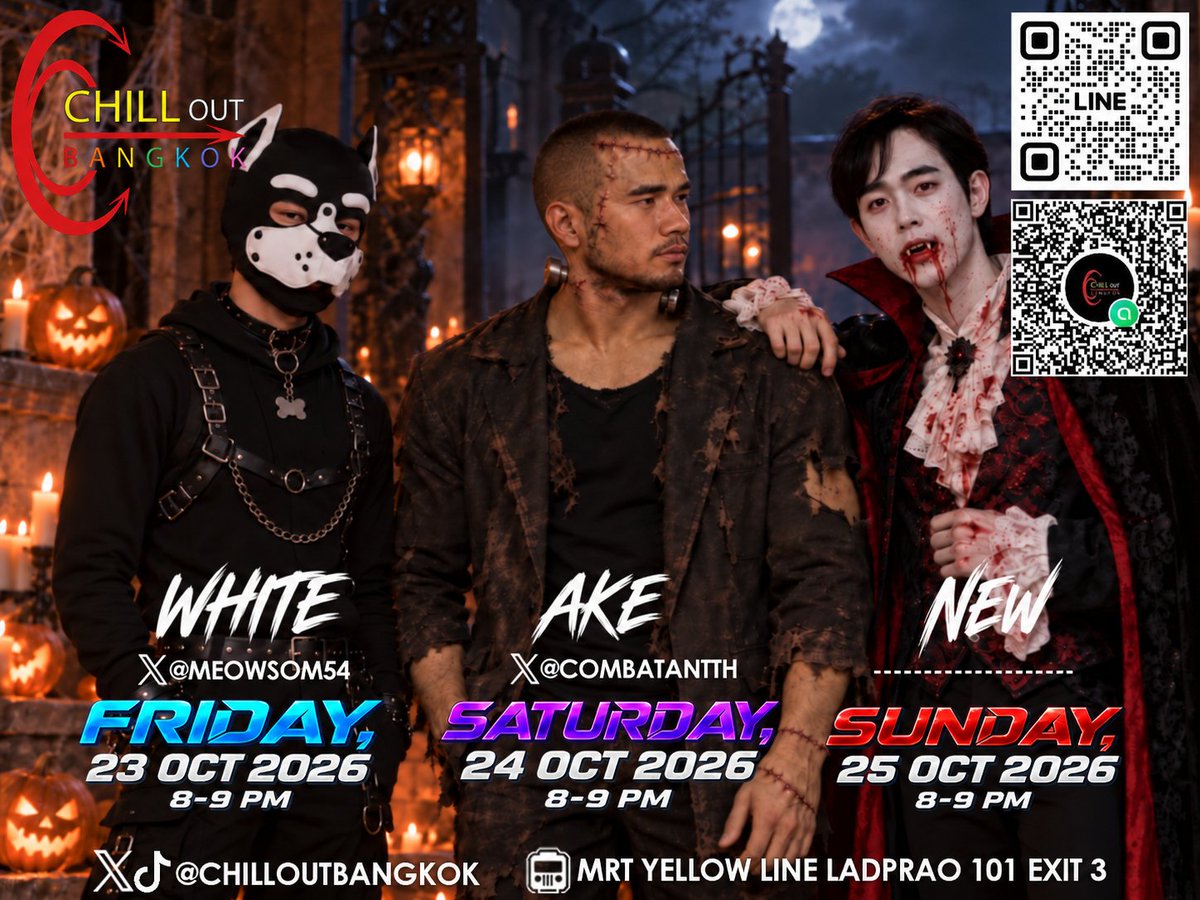 meowsom54's tweet photo. เจอกันนะครับ 20:00-21:00 PM
Let's meet up at @chilloutbangkok https://t.co/I7uBFmL2x1