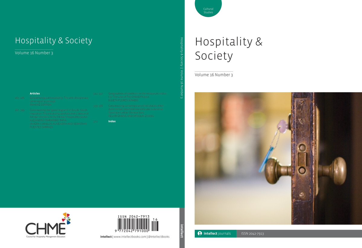 IntellectBooks's tweet photo. Intellect is pleased to present Hospitality &amp; Society 16.3!

Including ‘Geographies of abolition in the restaurant industry: The case of The CHAAD Project’ by Julieta Flores Jurad.
#Hospitality #CHAADproject

Access the issue via Discover 👉https://t.co/1ICmR9xRYD

@HOSPnSOC https://t.co/iiOnyLknwh
