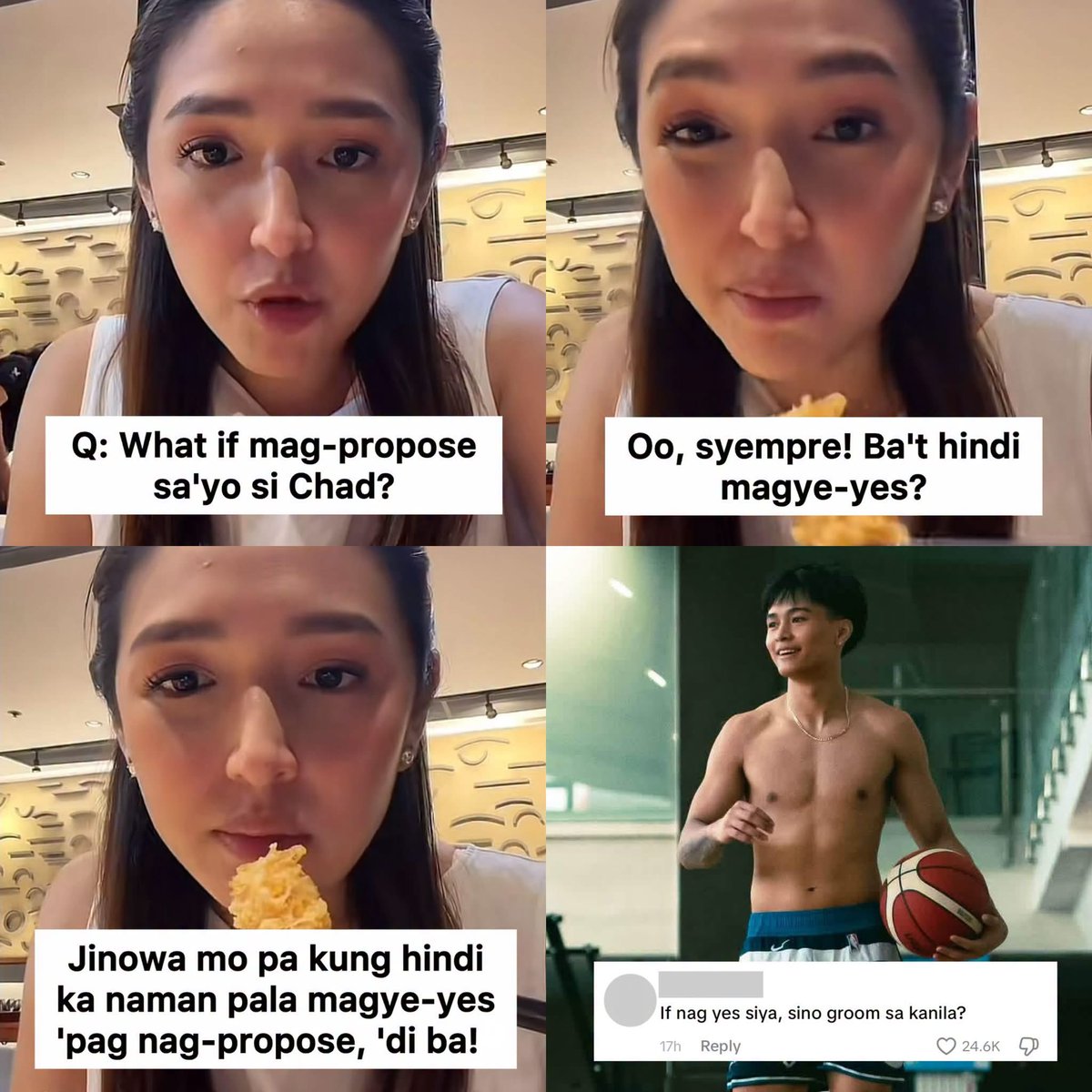 SenyoraNgVball's tweet photo. Ang taba talaga ng utak ng mga Pinoy.

Oo nga. If magpropose si Chad kay Apple, sinu ang “groom” haha. https://t.co/PUkMSFQdW4