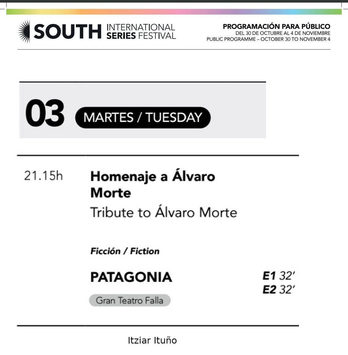 krys_otium's tweet photo. El 3 de noviembre no se va a romper el internet. Se va a caer entero. 🔥🔥🔥

ÁLVARO MORTE E ITZIAR ITUÑO en el mismo evento, a la misma hora https://t.co/CdQ55TkJsL