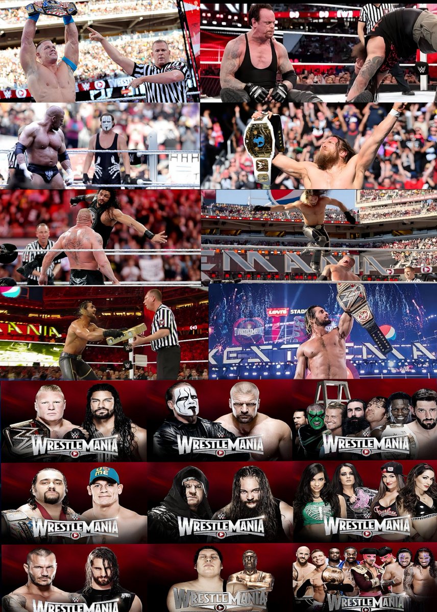 AllDAYZ77's tweet photo. WRESTLEMANIA 31 WAS SO PEAK. 😮‍💨🔥

• Seth Rollins’ HEIST OF THE CENTURY
• Randy Orton’s INSANE RKO on Seth
• The Undertaker vs Bray Wyatt
• Daniel Bryan winning the IC Title
• Brock Lesnar vs Roman Reigns — a CLASSIC main event

AND THAT CASH-IN AT THE END.😭🙌

ONE OF THE MOST ICONIC WRESTLEMANIAS OF ALL TIME.