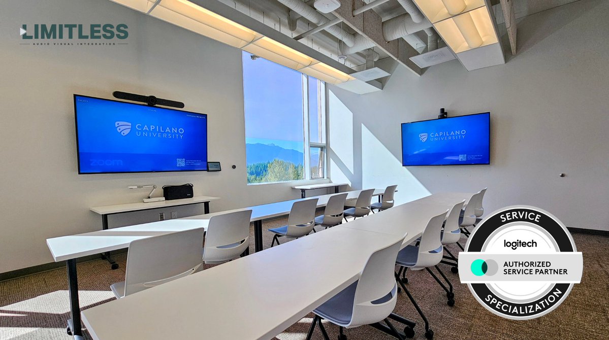 LimitlessAV's tweet photo. 🎉We are proud to share that we're now an Authorized @LogitechBiz Service Partner.

This Service Specialization recognizes the certified expertise our team brings to Logi meeting spaces.

Thinking about refreshing your meeting rooms? 
📧info@limitlessav.ca

 #Logitech #ProAV #BC https://t.co/X9Nlfnl5qJ