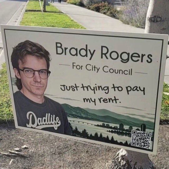 MadelnCanada's tweet photo. A man from British Columbia who told voters he had no idea what he was doing won the city council election

His campaign used messages like "Just trying to pay my rent" and "Let's see what happens?" 😂🇨🇦 https://t.co/vDlQzNmKsQ