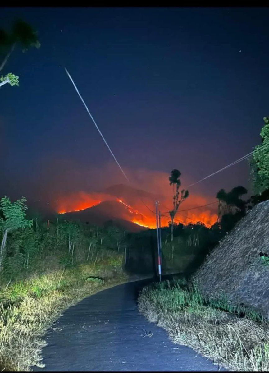 Babyypinkeuu's tweet photo. MALAM INI GUNUNG ARJUNO MASIH MEMBARA! API BELUM PADAM, PEMADAMAN TERKENDALA MEDAN SULIT!

Kebakaran hutan dan lahan di kawasan Gunung Arjuno–Welirang, Pasuruan, Jawa Timur, masih belum terkendali hingga Senin, 19 Oktober 2026.

📍 Gunung Arjuno–Welirang, Pasuruan, Jawa Timur.

#GunungArjuno #Pasuruan #JawaTimur