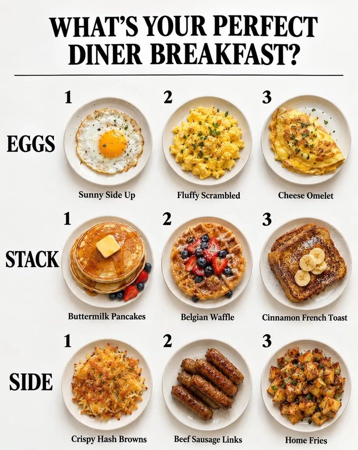 EllaWilde988's tweet photo. What’s your breakfast looking like? Also what drink you having with it? https://t.co/g7Hpn4bpGd