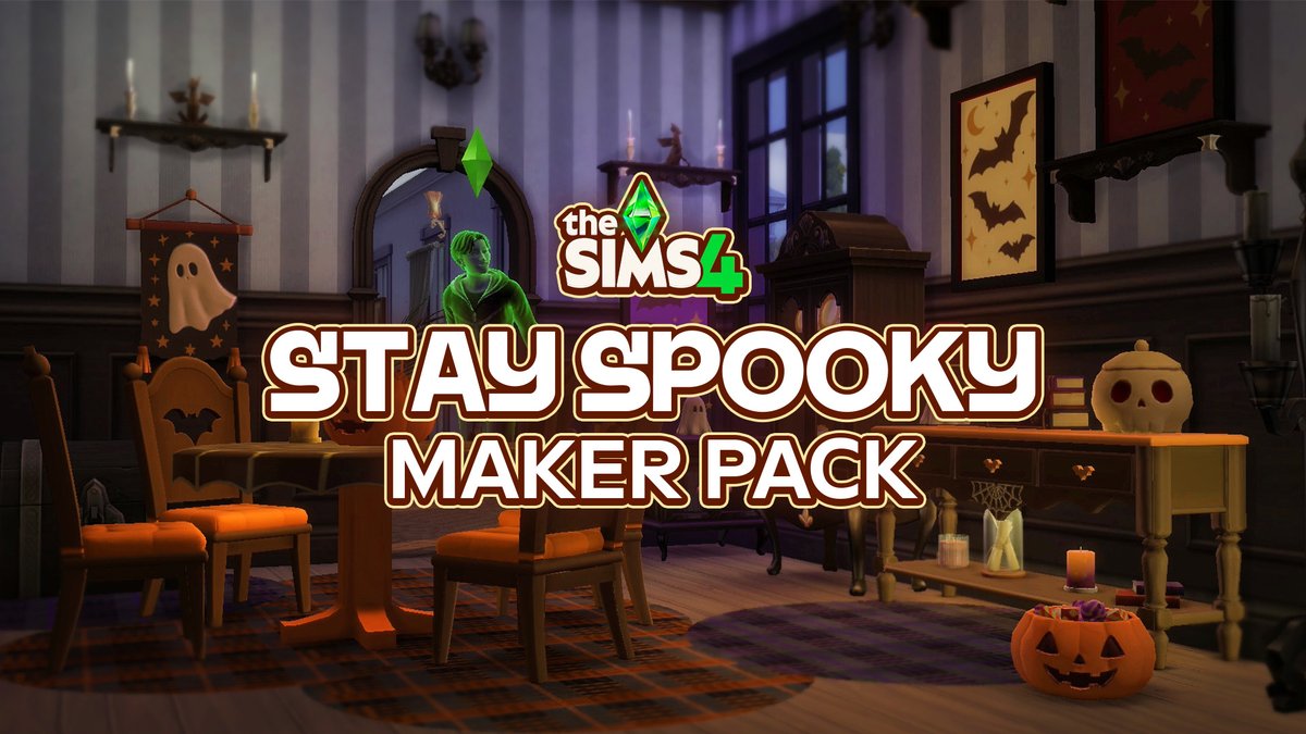 TheSimCommunity's tweet photo. New #TheSims4 Maker Pack: Stay Spooky 🎃
>> https://t.co/XSLwqnodRE https://t.co/dCeraA4nJV