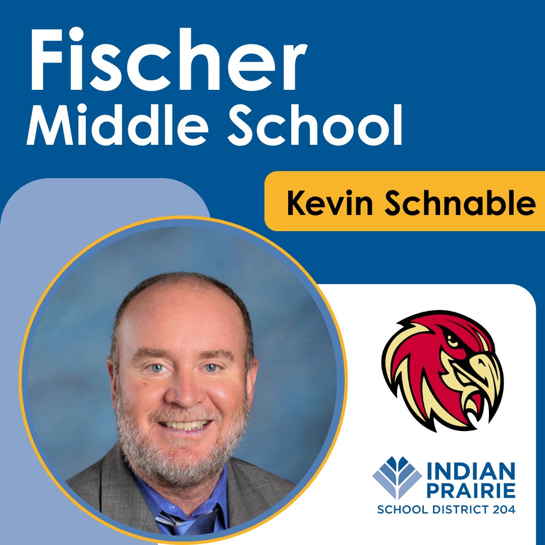 ipsd204's tweet photo. Happy Principal Appreciation Week to Kevin Schnable at Fischer Middle School!
Thank you for your leadership and everything you do to support our students and staff. We appreciate you!
#PrincipalAppreciationWeek #ThankAPrincipal https://t.co/gRLOeLZxI7
