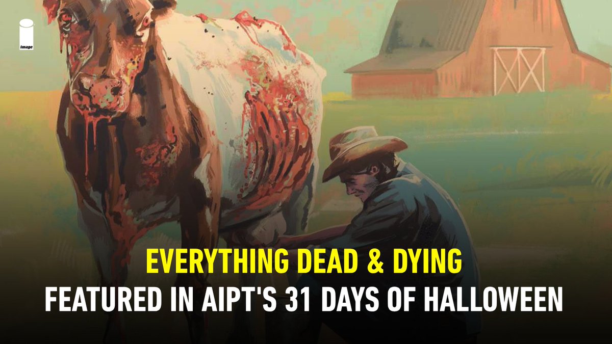 ImageComics's tweet photo. AIPT Comics calls EVERYTHING DEAD & DYING a “genuine horror-tragedy masterpiece” in its 31 Days of Halloween series. Jack is immune to the illness that turned his town into zombies, including his husband and daughter, and now he’s their shepherd. From Tate Brombal and Jacob Phillips, it’s the comic AIPT says you should read this Halloween. Follow the link for the full essay.
https://t.co/rtOyrKp54F