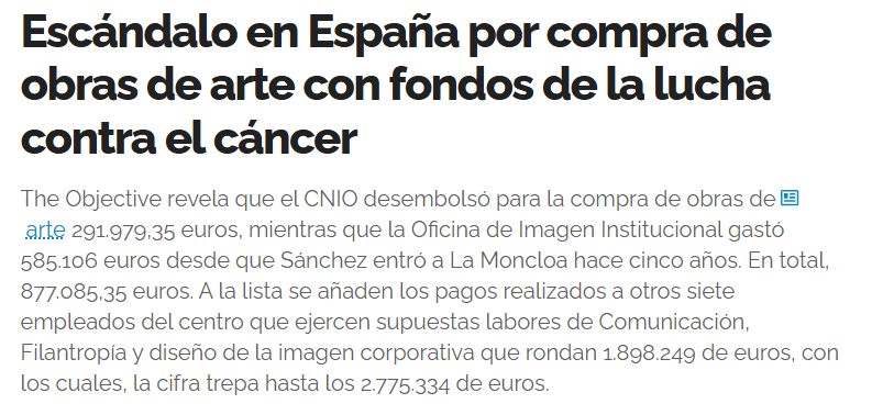 jjarryy's tweet photo. @mejoreszasca @CriaturaLo @sanchezcastejon Y de esos 9 millones, 3 para obras de arte. https://t.co/orhkXEt8Nh