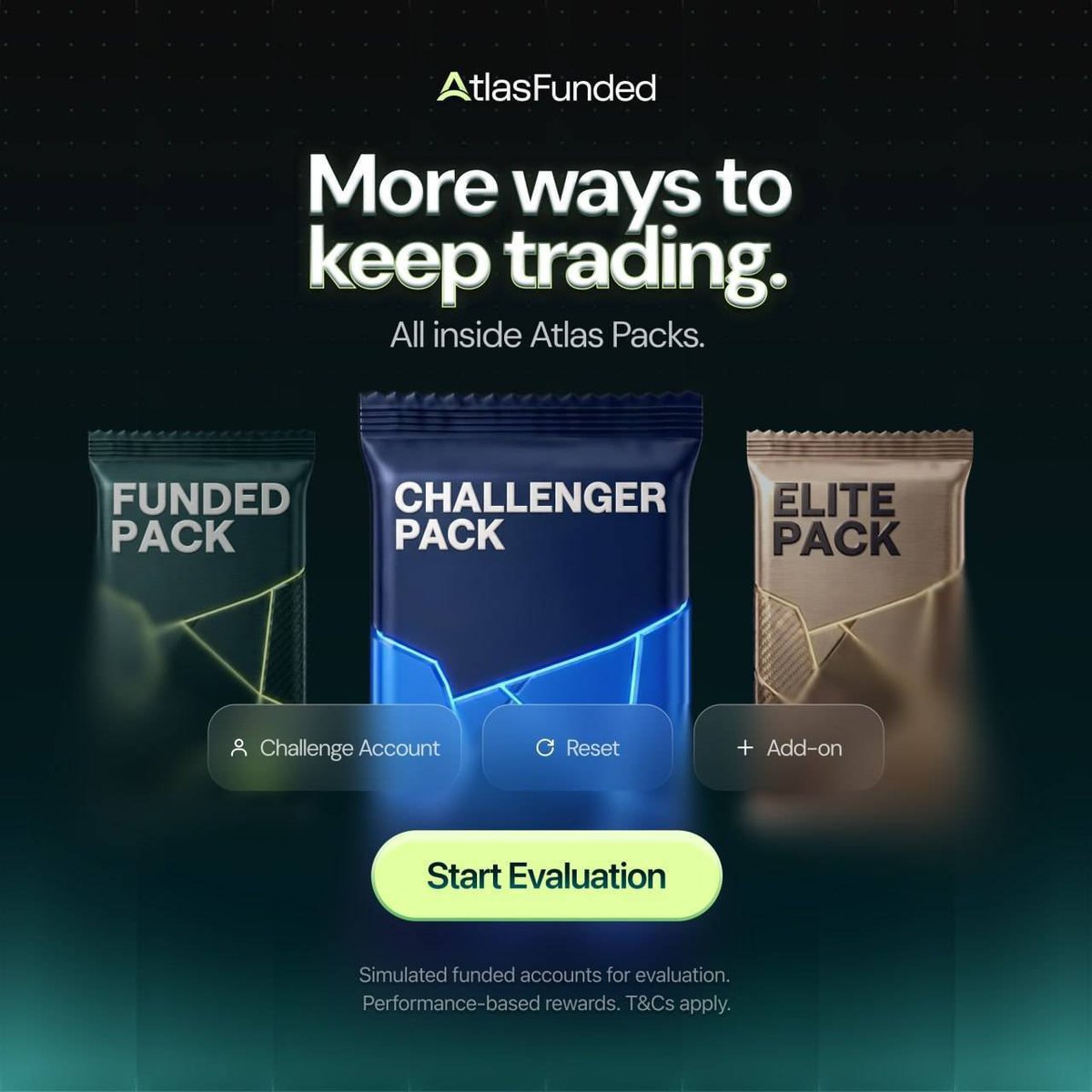 MISAU00FX's tweet photo. More ways to stay in the game. More chances to get funded.🚀 

Whether you're starting fresh, need a reset, or want extra flexibility, Atlas Packs have you covered.

✅ Challenge Accounts  
✅ Resets Available  
✅ Powerful Add-ons

https://t.co/GhnosI5HhK https://t.co/byucEOsflj