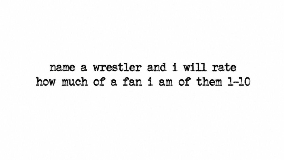 nishan_world's tweet photo. Pick any wrestler! https://t.co/82MHMAtJlx