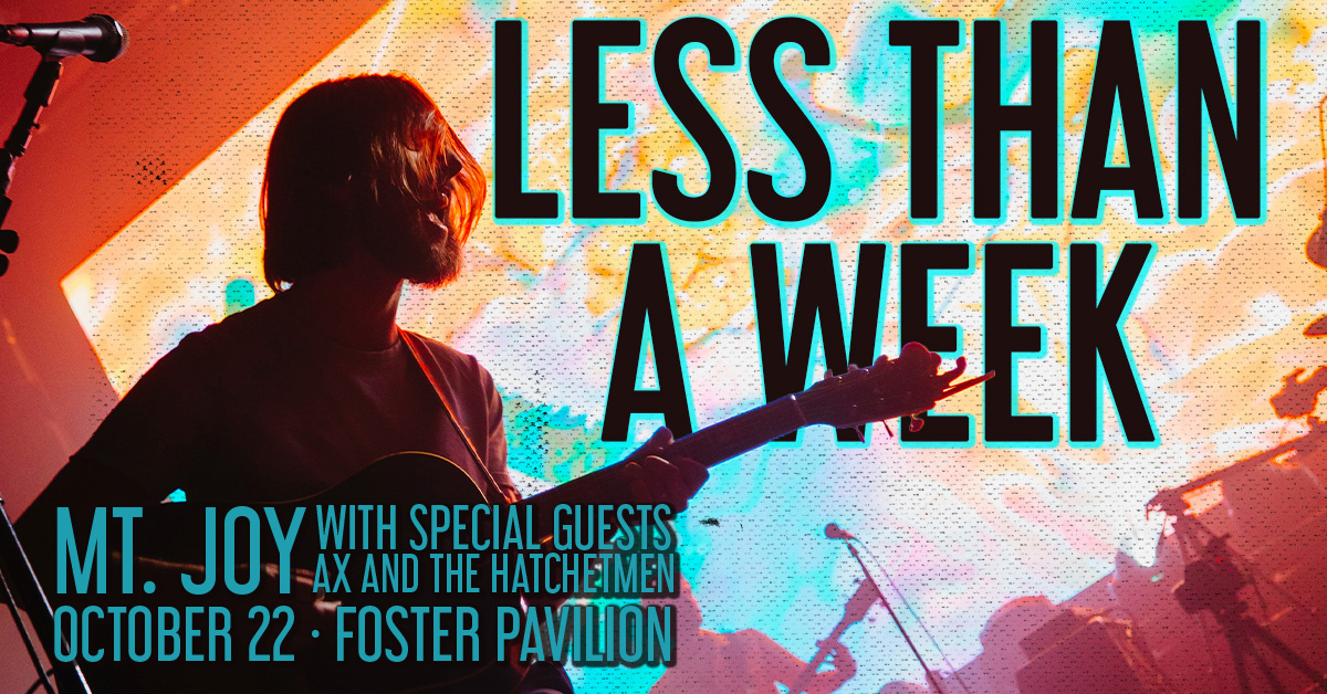 bayloruconcerts's tweet photo. THIS THURSDAY! Mt. Joy is headed to Foster Pavilion with special guests Ax and the Hatchetmen. This show is going to be one for the books! Don't let this one slip away!
https://t.co/T2xBtG5pD0
@MtJoyBand
@Ax_Hatchetmen https://t.co/VZP38ydQBt