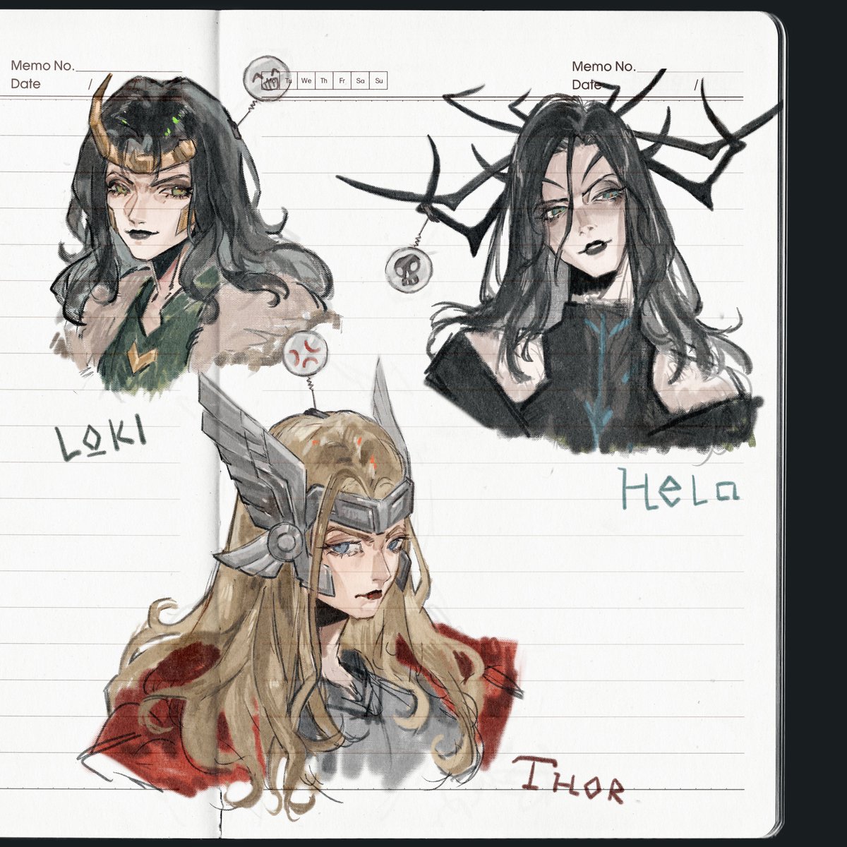 lokaluna1's tweet photo. sisters💅
#loki #thor #hela https://t.co/9VgtXqyRiC