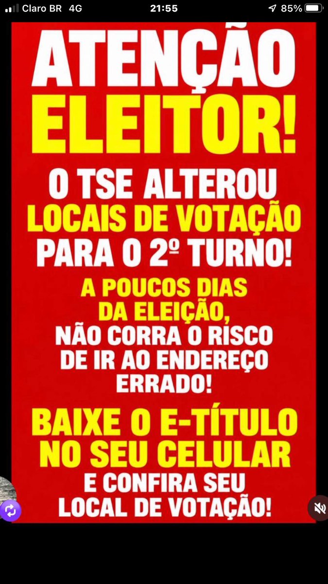 coala1313's tweet photo. @ErikakHilton PESSOAL NÃO ADIANTA MOBILIZAÇÃO SE AS PESSOAS NÃO FOREM VOTAR!!! 

Vamos lembrar do TSE!! 

URGENTE!!! https://t.co/7TDvHA15I7