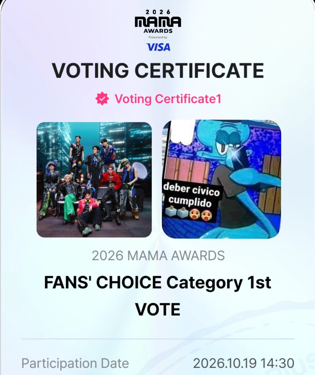 stuffultz's tweet photo. YAPO QUE QUEDA POCO DENLE CON TO EL ENFASI KON TOO EL KI SEISINKOOO

I vote #ATEEZ for Fan's Choice Male at #2026MAMAVOTE https://t.co/ej1ZObUcRc