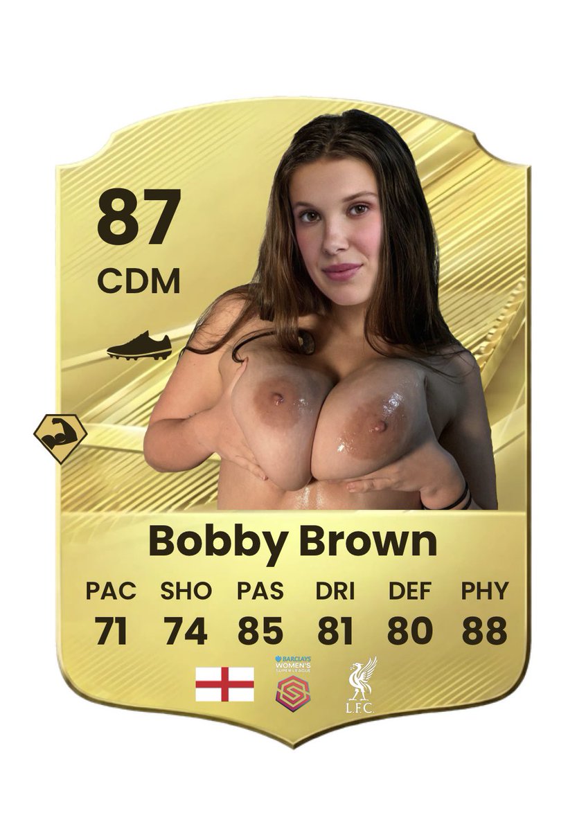 Eafc27celebs's tweet photo. Millie Bobby Brown EAFC27 card😋🔥 https://t.co/Cr69Gdp9rK