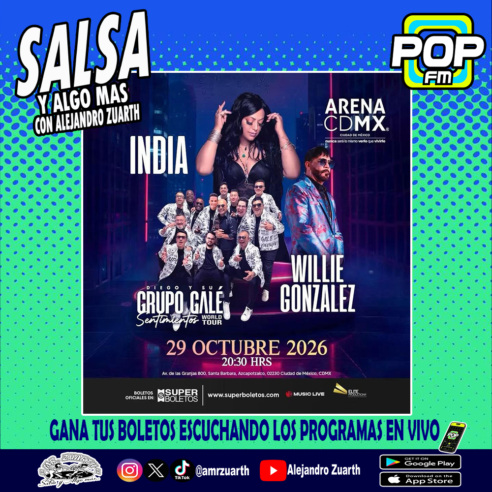 amrzuarth's tweet photo. #SalsayAlgoMás TIENE TUS BOLETOS 

⚡️ESCUCHA EL PROGRAMA EN VIVO POR @popfm_mx PARA ENTERARTE DE LA DINÁMICA, MIENTRAS SUMA CON UN ❤️ Y COMENTA ¿ PORQUÉ QUIERES ESTAR AHÍ?
.
.
.
#SalsayAlgoMás156 #RumboaLos40 #SalsaParaTodos #BoletosIndiaGaleyWillieG #ElQueSabeSabe https://t.co/0zRogXXbcf