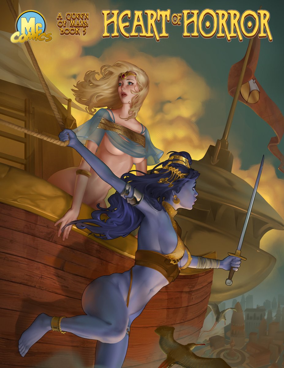 McComicker's tweet photo. Now live on Kickstarter! 

Journey back to Barsoom with Phaidor and Isdar as they confront the monsters ruling over the inner-world of Mars! https://t.co/2dNvR7HQWH