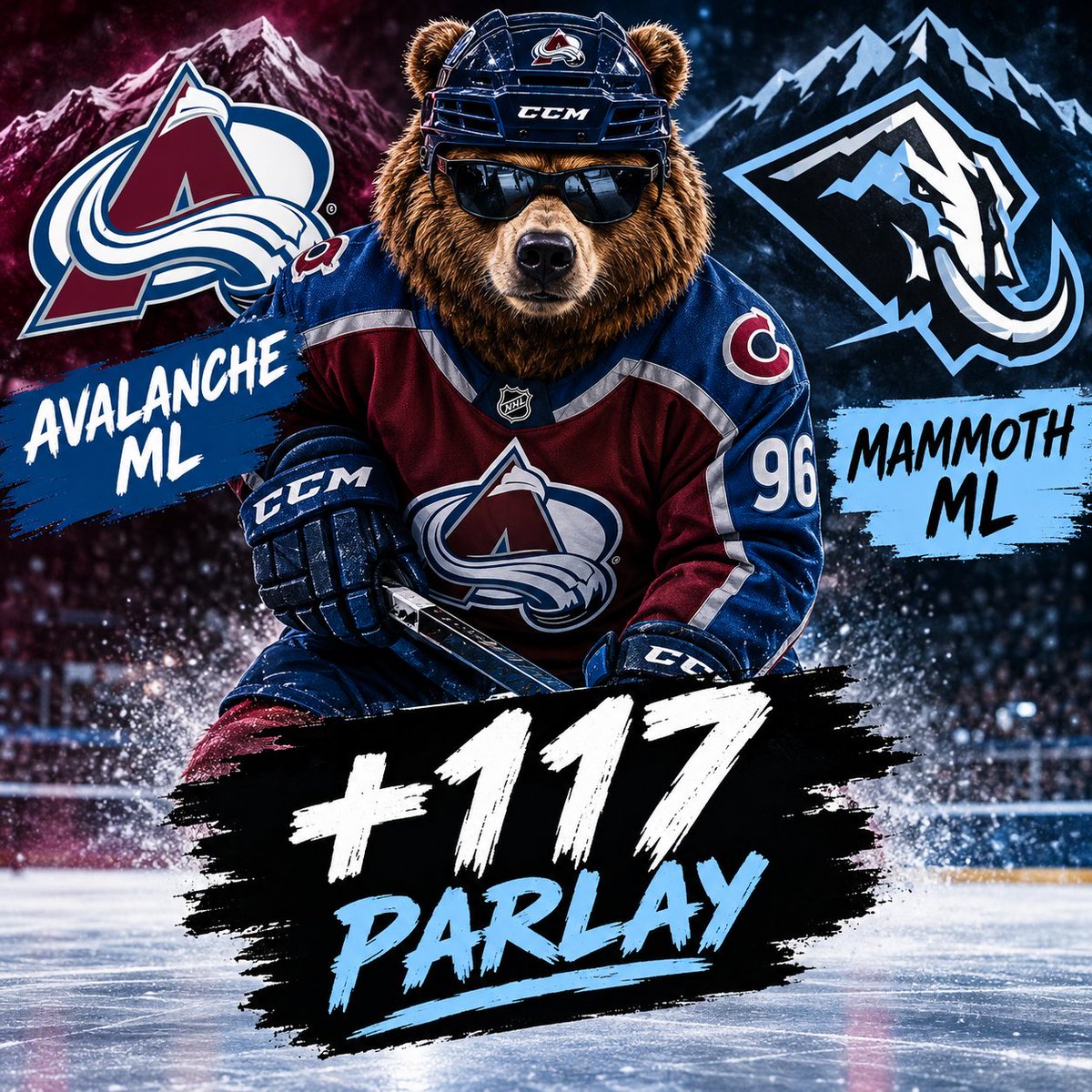 BettingBearWin's tweet photo. Cool Fall Breeze made the Bear want to cook up a cool fall parlay!! 

DROP A 🐻 IF YOU’RE TAILING THE HOCKEY BEAR 🐻 🏒 https://t.co/5Bf7SFeDsd