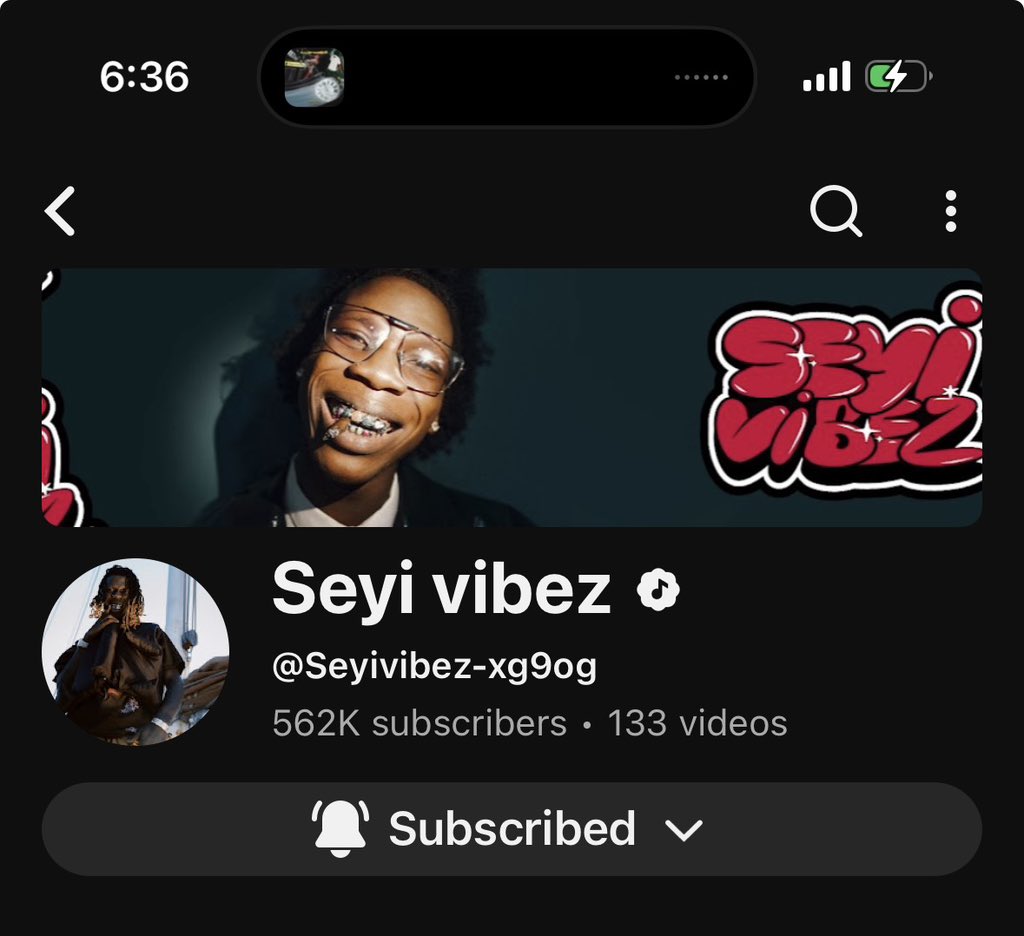 UrfavBoyq's tweet photo. 🚨 Subscribe to SEYI VIBEZ official YouTube channel now! 🔔 🔜🔥🔥. 

Let’s re- watch all new releases videos as you subscribe 😍🔥🤩

BACK2U—4.2M (1 Month)
ILOME—2.2M (3 weeks)
GTA— 4.2 M (2 Months)

https://t.co/GMpvsU0YXV https://t.co/RaKePWvZh0