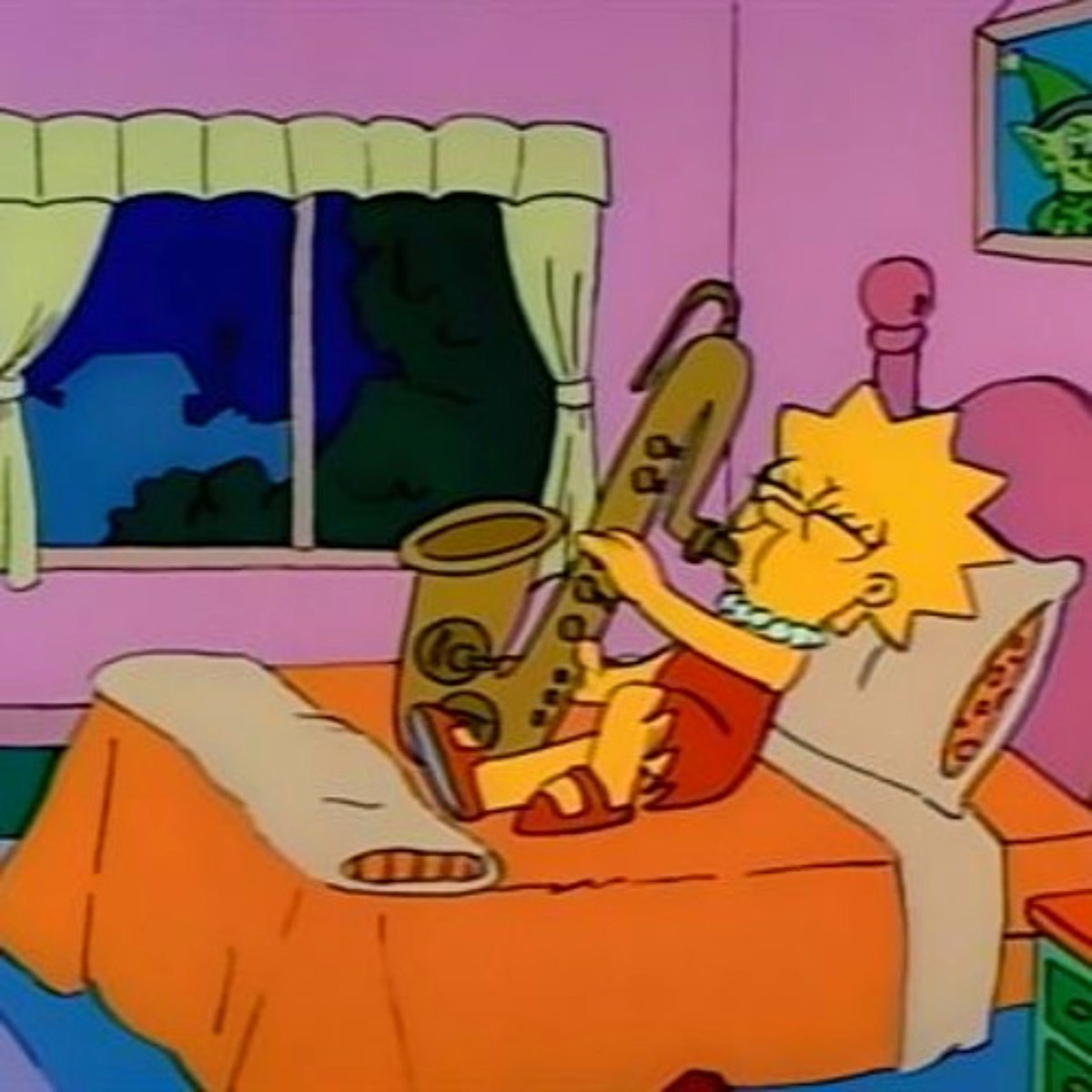 Cambone88's tweet photo. The @TheSimpsons episode "Lisa's Sax" Orignally aired on October 19, 1997 🎷

#TheSimpsonsGoats #TheSimpsons #SimpsonsForever https://t.co/eg961cdvx7