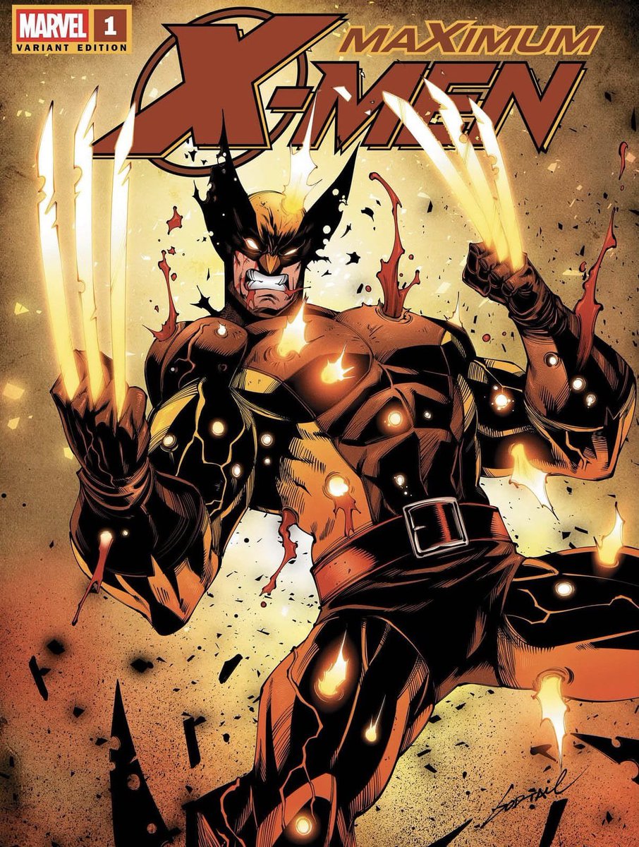 WolverSteve's tweet photo. MAXIMUM X-MEN #1 GODTAIL 616 EXCLUSIVE GOES LIVE WEDNESDAY 6P EST TO PREORDER @comics_616 What a stunning cover! #Wolverine #Xmen #MaximumXmen #ComicArt https://t.co/tYsHKaqQeD
