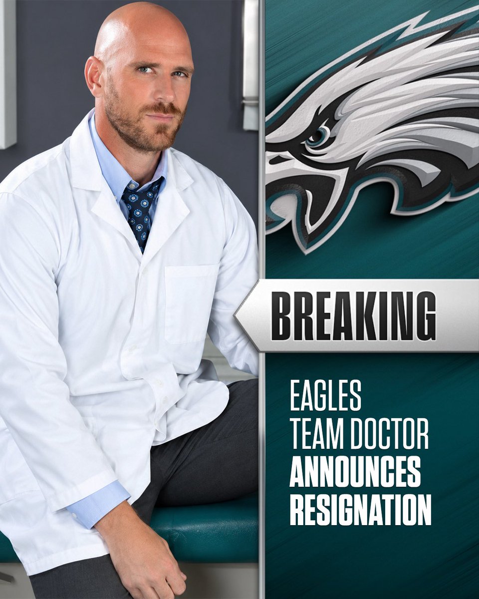 NFLMemes's tweet photo. BREAKING: Eagles team doctor has resigned amid the Jalen Hurts controversy where he was allowed to play a full NFL game with blood clots https://t.co/yxjuOLhndt