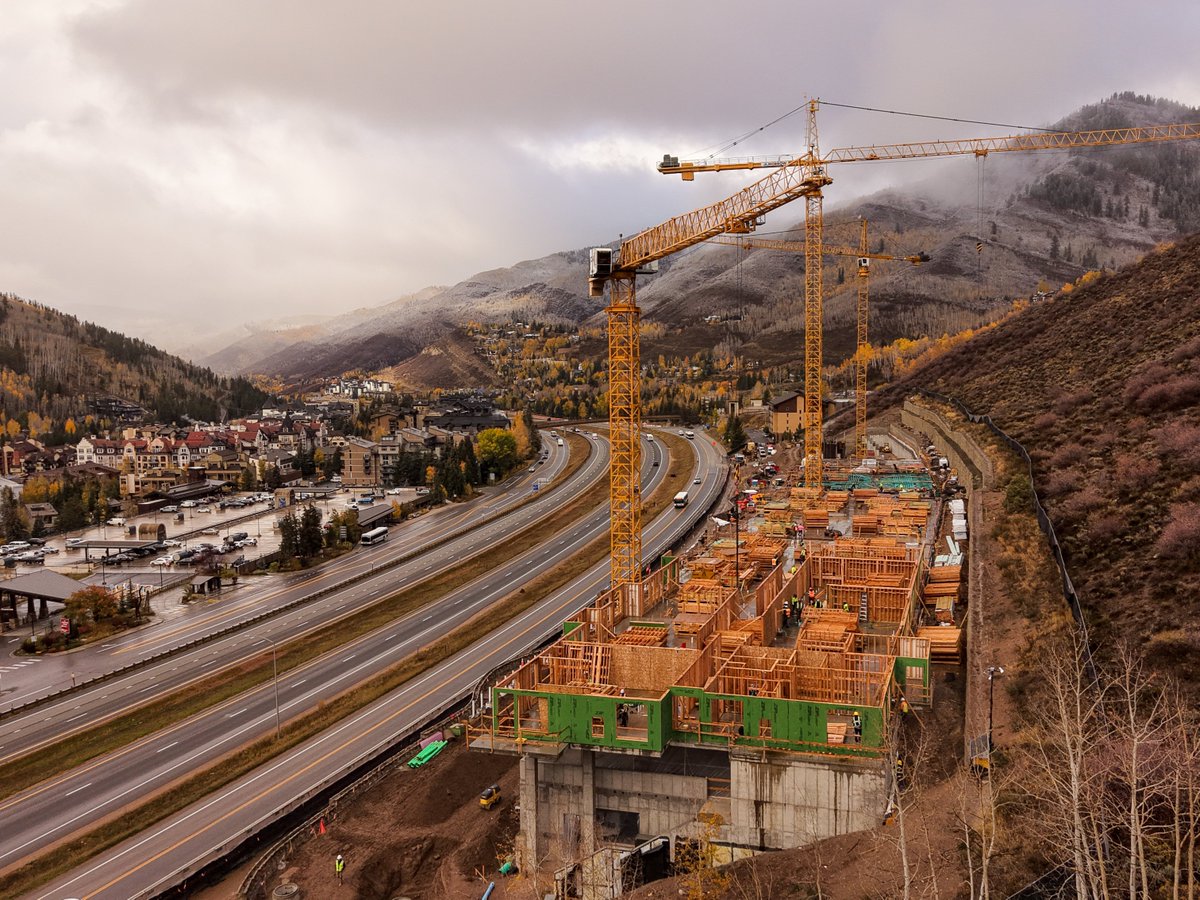 VailGov's tweet photo. Did you know we put out a weekly update on construction projects around the Town of Vail?

These photos and details are from this week’s update featuring Southface Vail, the 268-unit locals-only apartments being built along North Frontage Road. https://t.co/MwTdcEWSrE