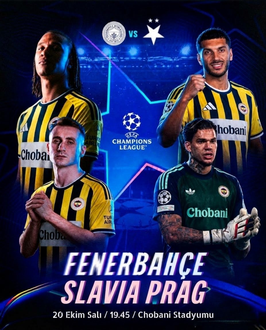 ozmekik's tweet photo. 🏆 #UCL 3. Hafta 

🆚 Slavia Prag
🗓️ 20 Ekim Salı 
🕙 19.45
📍 Chobani Stadyumu 
📲 #UCL #FBvSLA https://t.co/rnyneCHE9i