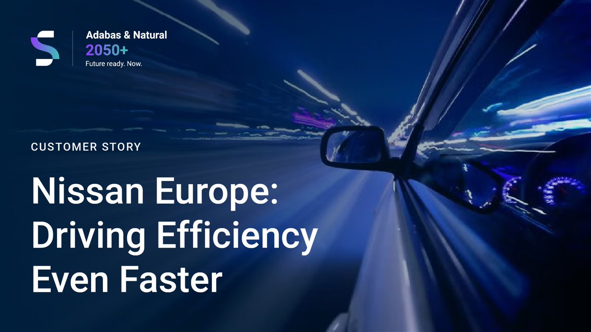 SoftwareAG's tweet photo. Nissan Europe is modernizing on that foundation with Adabas Cluster Services, Event Replicator, NaturalONE, and Natural for zIIP.

Performance up 100%. Runtime up 30%. True 24/7 production.

See how: https://t.co/vdH8HU0tl8 https://t.co/6K4qMImuw7