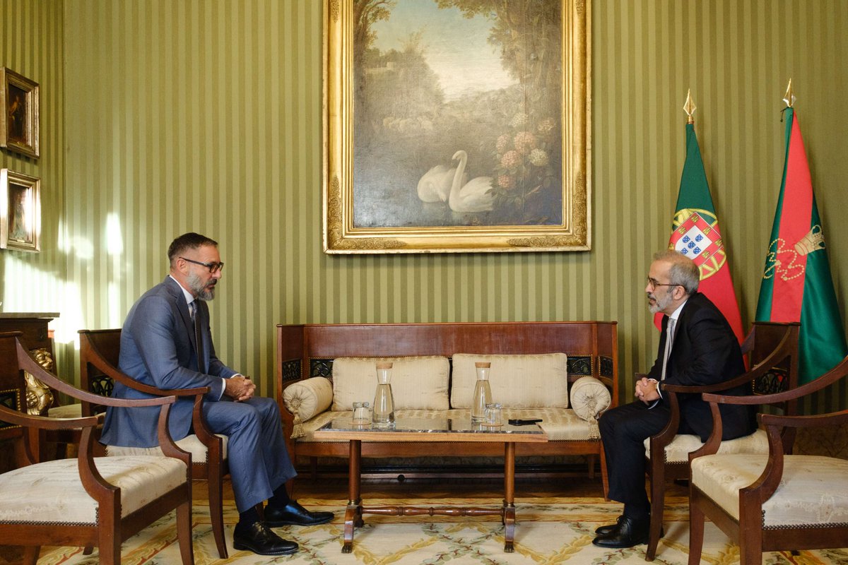 akdn's tweet photo. His Highness Prince Rahim Aga Khan V was received today at Belém Palace by the President of the Portuguese Republic, António José Seguro. 

The meeting was an opportunity to exchange views on the strong relationship between the Ismaili Imamat and Portugal, and on the main partnership projects under way. 

His Highness and the President reaffirmed the importance and strength of the relationship between the Ismaili Imamat, the Aga Khan Development Network (AKDN) and the Portuguese Republic, which is founded on ongoing collaboration and a shared set of values. 

Before his meeting with the President, His Highness also met the Minister of Foreign Affairs, Paulo Rangel, at the Necessidades Palace. They exchanged views on the Ismaili Imamat’s relationship with Portugal and with Portuguese-speaking countries, as well as on the current international situation. 

The Ismaili Imamat has its Seat in Portugal under the Agreement signed with the Portuguese Republic on 3 June 2015 and subsequently approved by the Assembly of the Republic. 

The Ismaili Imamat is a supra-national institution, established in accordance with the applicable customary international law, representing the succession of Imams since the time of the Prophet Muhammad. His Highness Prince Rahim Aga Khan V is the 50th hereditary Imam of the Shia Ismaili Muslims, and the Chair of AKDN. 

For more than four decades, the relationship between the Ismaili Imamat and the Portuguese Republic has reflected a shared commitment to pluralism, inclusion and a global vision of human development. AKDN has also been active in Portugal for several decades, with the Aga Khan Foundation beginning its work in the country in 1983. 

Photos: Miguel Figueiredo Lopes / Presidency of the Republic, AKDN / Luís Filipe Catarino