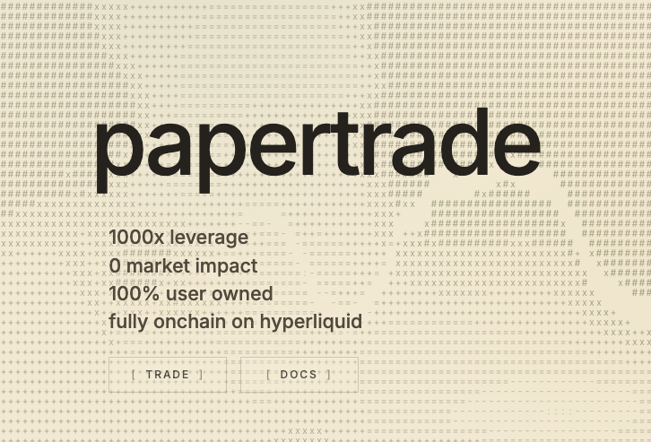 0xtaetaehoho's tweet photo. how you could've figured out @papertrade_xyz well ahead of launch

1. papertrade had 2-3 testnet deploys that were very public. You could 
a. decompile the contract (guess function sigs by hashing different inputs) 
b. figure out that the relayer had size then FCFS priority by looking at landed transactions then reverse-eng the relayer implementation (because the test instance didn't vary expiry of submitted txs)  
c. figure out exactly what tx shape you had to send the relayer 

this allowed you to figure out 
1. you had to submit 10m orders 
2. you had to be fast 

you could easily guess infra was in tokyo and you could send the same tx with repeat nonces multiple times and only one would be included. 

2. in the previous deployments there was a 5m OI cap and a keeper that raised OI caps by only 5m per block 
- this meant being fast after OI caps raised was important 
- so read latency was important (ie. you could've run your own non-validating hype node) 

3. the docs clearly outlined deadband + fees per price band. Therefore you could build volatility dependent trading that 
a. took higher lev trades during low vol and closed faster 
b. took lower lev trades during high vol and closed on bigger moves
these could bring your blended cost down 

4. everything else was reaction on first day 
a. did you adjust strategy based on 150m pre-deposits therefore making it clear being early was paramount? 
b. were you willing to lose commensurate amount by having a view on what total trader losses would be as a % of predeposits?
c. did you adjust leverage and position closing based on low volatility on the weekend 
d. did you have a thesis on how sticky flow would be and therefore farm longer than some of the guys that only traded day 1 

anyway just random thoughts as a bystander from the discourse that i see about it on X.
