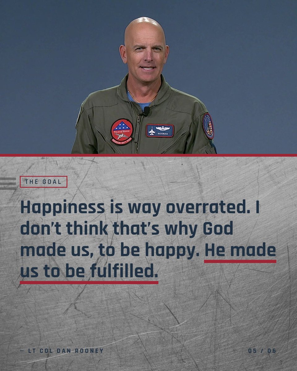 LtColDanRooney's tweet photo. “Dad, what should I do with my life?”

My answer: find passion, aptitude, and impact. Do you love it? Are you good at it? Does it have an impact?

Align all three every day and you’ll live a full life. https://t.co/2eMHNEibkb