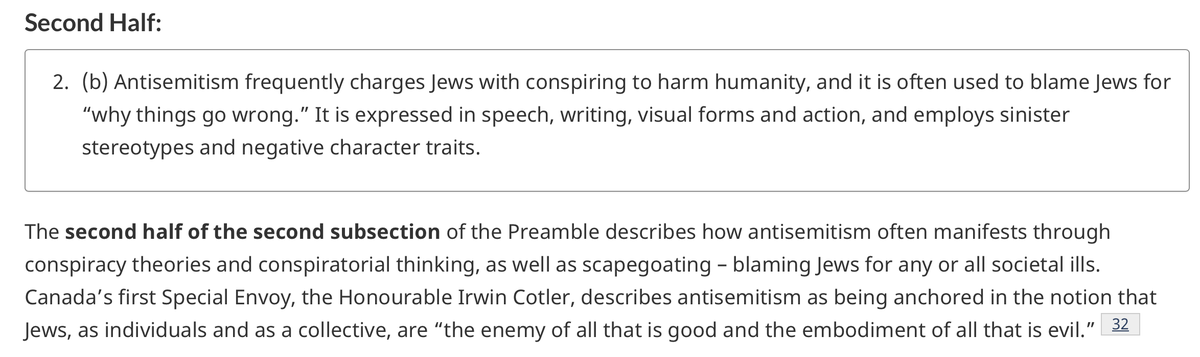 HRCCharitable's tweet photo. Are we even surprised?

We often address the connection between conspiracy theories and conspiratorial thinking with antisemitism, and for valid reasons. The Canadian Handbook on @TheIHRA working definition of antisemitism explains it well: https://t.co/tvNNHxS2vW