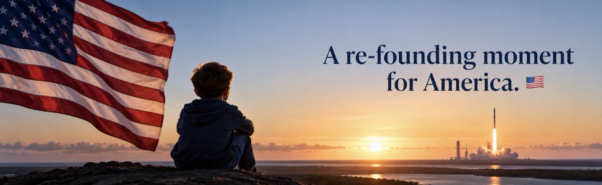 IAF_rh's tweet photo. “A re-founding moment for America.” 🇺🇸

@altcap puts ownership at the heart of the conversation. Freedom to build, room to grow, and generosity that gives the next generation a stake in the future.

Let’s help carry that vision forward. Share the message. 💙 https://t.co/3pvdtDmBQk