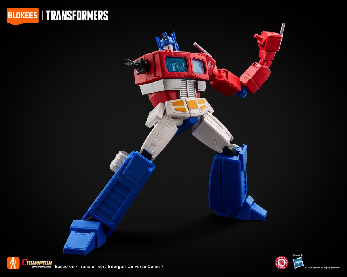 BlokeesUS's tweet photo. Transformers Champion Class Optimus Prime (Energon Universe)

The legendary Autobot leader is ready to roll out.
Freedom is the right of all sentient beings!

#Blokees #Transformers #BlokeesTransformers #Modelkits #OptimusPrime https://t.co/yUViZC86Us