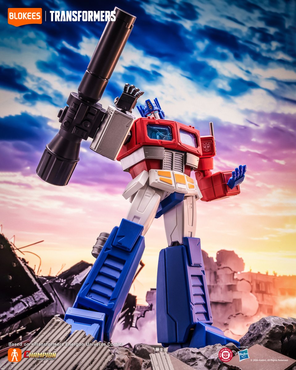 BlokeesUS's tweet photo. Transformers Champion Class Optimus Prime (Energon Universe)

The legendary Autobot leader is ready to roll out.
Freedom is the right of all sentient beings!

#Blokees #Transformers #BlokeesTransformers #Modelkits #OptimusPrime https://t.co/yUViZC86Us