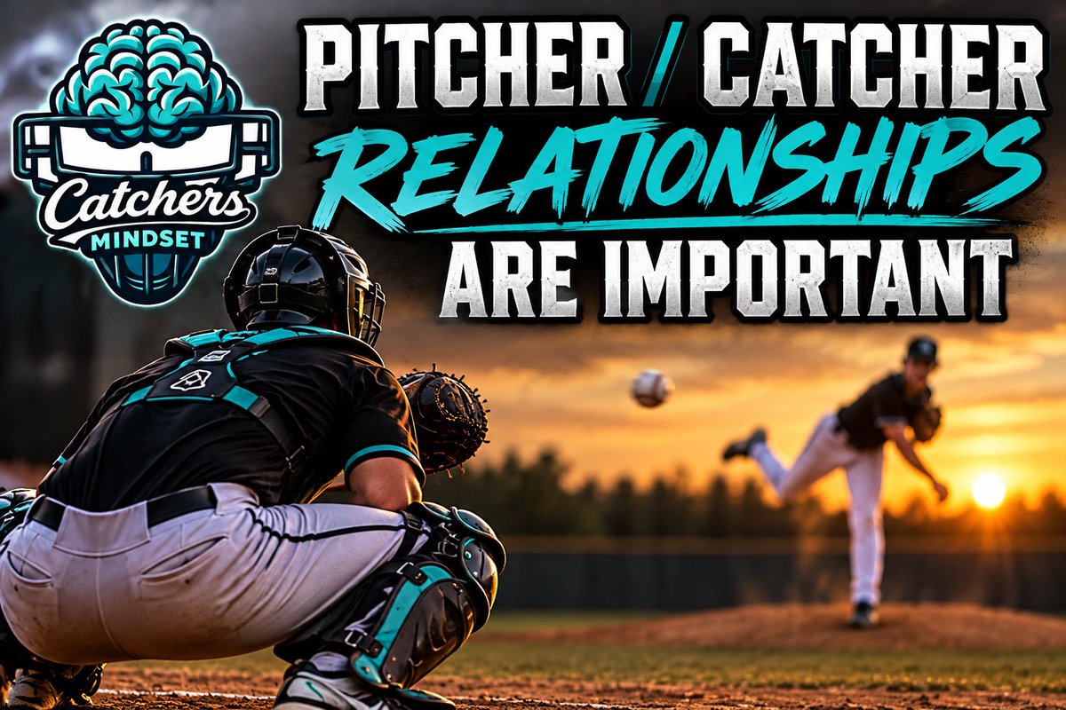catchers_mind's tweet photo. We are back! Having a strong relationship with your pitcher is important. Knowing their strengths, pitches, having the trust to block balls when called for something in the dirt and so much more! Don’t lack the importance of knowing your pitcher 
#catchersmindsetmonday https://t.co/HV33culupw