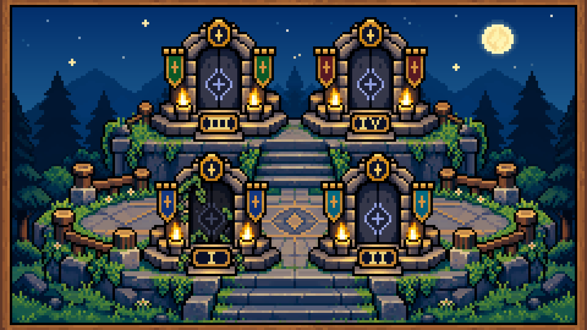 Vaelorns's tweet photo. The First Dungeon is now closed.

Its gates will never open again.

Three dungeons remain. Don't miss the next one. https://t.co/ljig7iTPfa