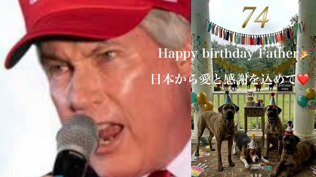 tobikingu's tweet photo. 本日10月20日(火)20時スタート

トビキングニコニコライブ
　　　　　　↓
https://t.co/WYPun9d3XB

Happy birthday Father🎉

日本から愛と感謝を込めて❤️ https://t.co/zh1NuMO3JO