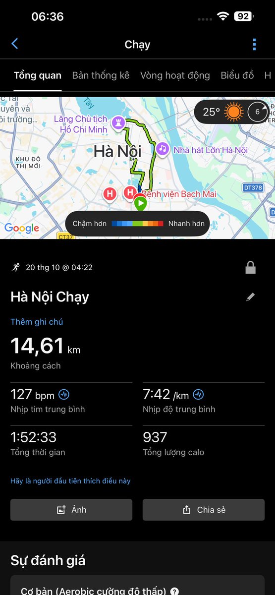 dangbao692301's tweet photo. Ngày thứ 149.

Baggio vẫn chạy những cung đường quen thuộc nhưng mỗi buổi sáng lại mang đến những trải nghiệm khác nhau. Hôm nay, Baggio vừa chạy vừa ngắm chuyến tàu hỏa lăn bánh qua, vừa bắt gặp những người cũng đang chạy bộ trên đường.

Có người bắt đầu ngày mới bằng một buổi tập, có người vừa kết thúc ca làm đêm, nhưng tất cả đều đang bước đi trên hành trình riêng của mình. Mỗi người một nhịp sống, một câu chuyện, cùng gặp nhau trong khoảnh khắc Hà Nội dần thức giấc. 

#Running #PushUp #HSLLVTM