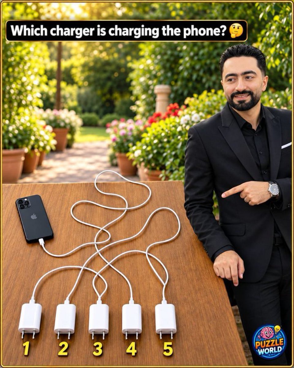MuskWorldView's tweet photo. 🤔 Which Charger Is Actually Charging the Phone? 🔌📱 https://t.co/nTiN8kGnZO