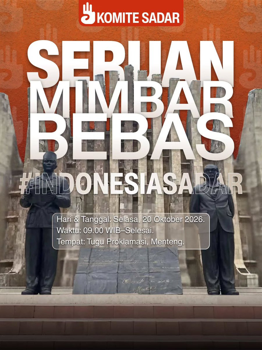 chaaaaww's tweet photo. 🚨 DUA TAHUN PEMERINTAHAN PRABOWO - GIBRAN

Guys hari ini bakal ada demo. Selain di Jakarta, Yogyakarta &amp; Bandung juga turun aksi. Yuk kawal biar bisa lewat timeline, in case beritanya ga masuk ke tv nasional. https://t.co/2pSubGtrzl